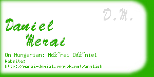 daniel merai business card